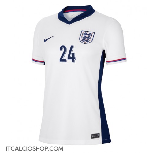 Inghilterra Cole Palmer #24 Prima Maglia Femmina Europei 2024 Manica Corta